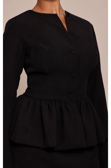 Shape Black Woven Frill Detail Jacket product thumbnail 4
