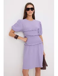 Lilac Mini Woven Dress - 1