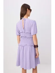 Lilac Mini Woven Dress - 3