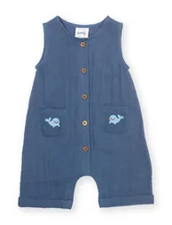 Little Whale Dungarees - 1