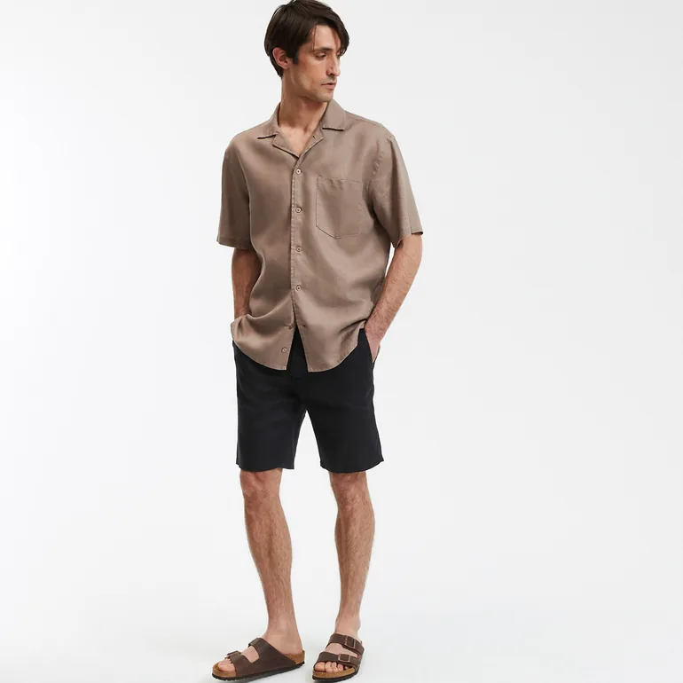 Short Sleeve Linen Shirt