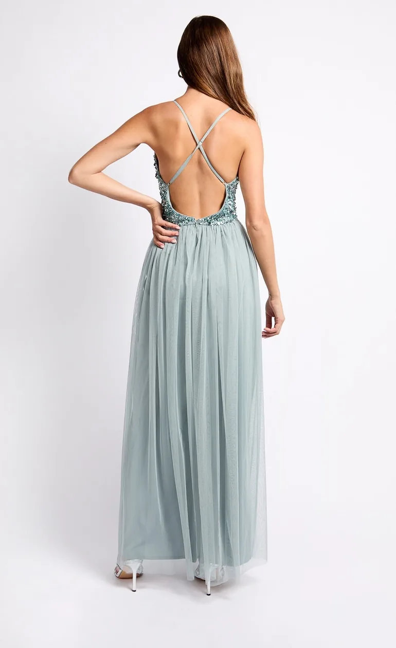 Embellished Maxi Dress - 3