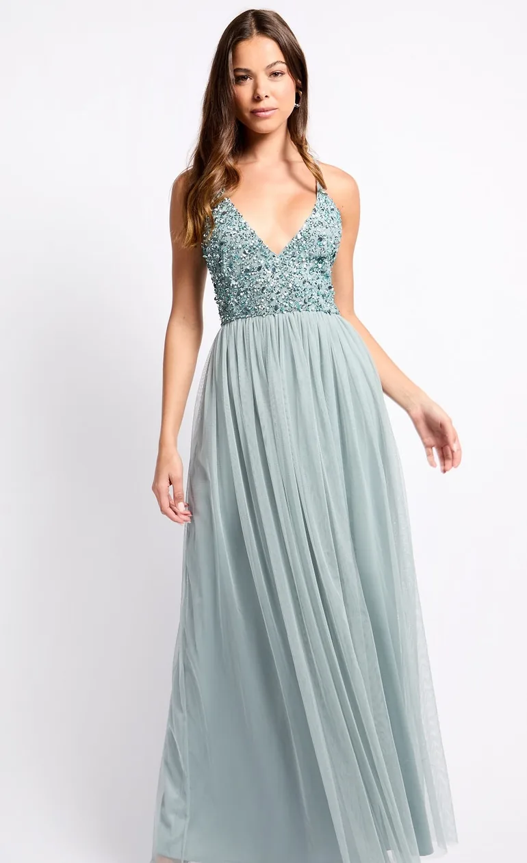 Embellished Maxi Dress - 1