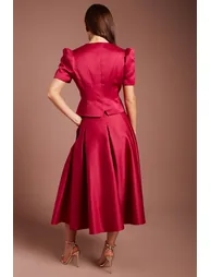 Short Sleeve Button Through Fitted Jacket - 2