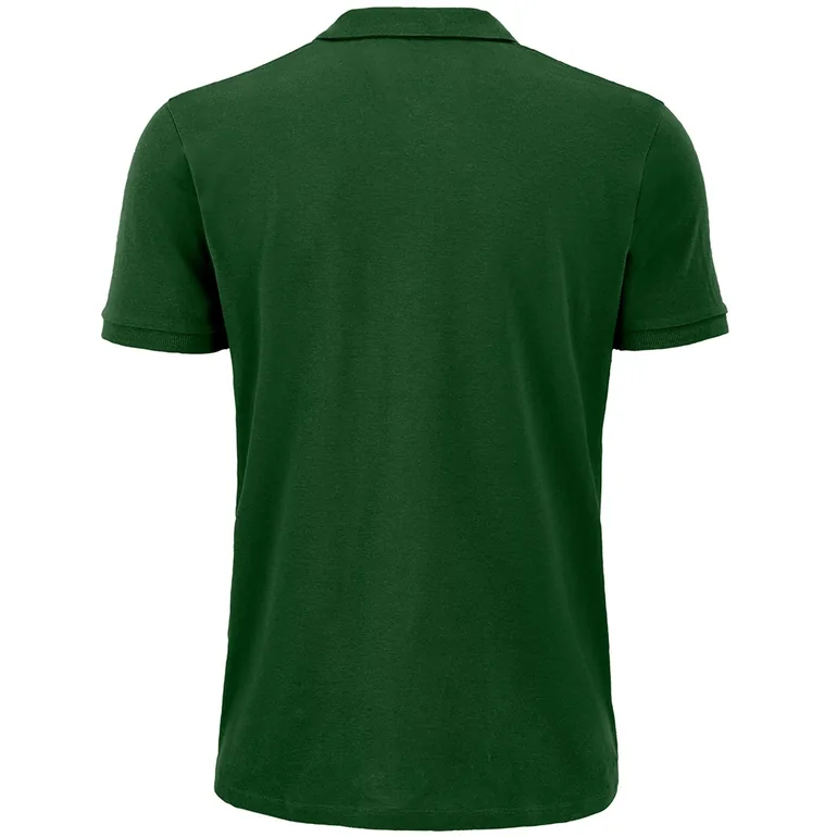 SOLS Mens Planet Pique Organic Polo Shirt - Bottle Green - 1