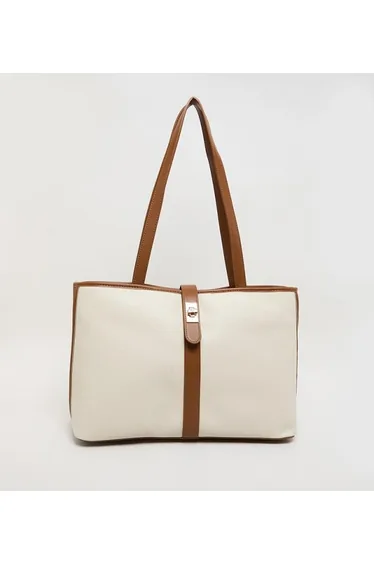 Anne Klein Contrast Detail Pu Tote Bag