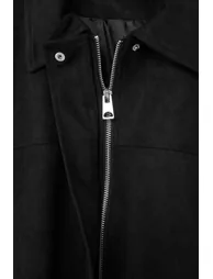 Black Regular Large Size Coat - 2