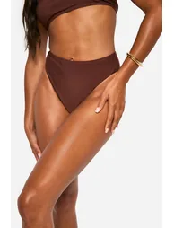 Mix & Match High Waist Bikini Brief - brown - 3