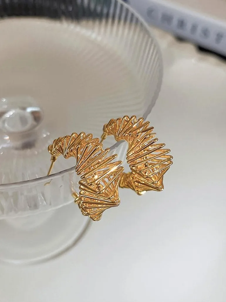 Textured Hoop Earrings