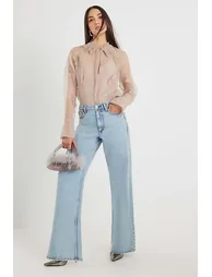 Pink Embellished Flower Shirt