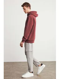 Sweatshirt - Burgundy - Relaxed fit - 5