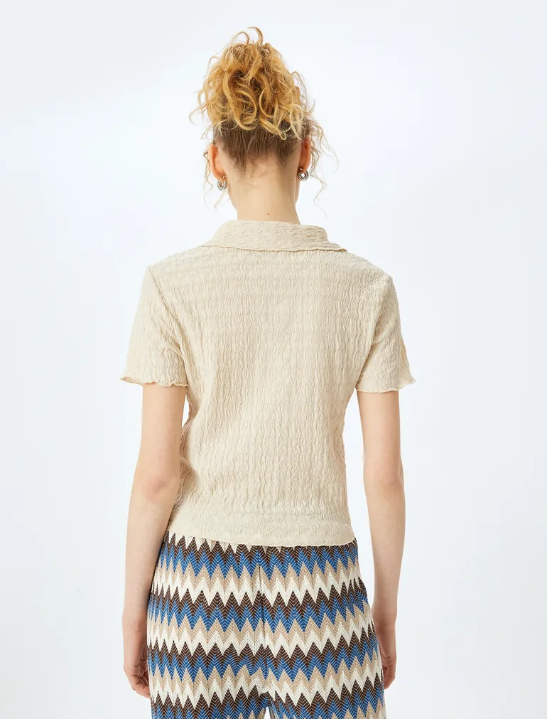 Short Sleeve Blouse - 3