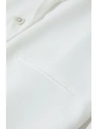 Notched Lapel Single-breasted Blazer - 11
