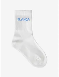Blanca Sport Kids Logo Socks in White - 1
