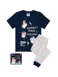 Peppa Pig Boys Pyjama Set - Navy