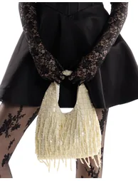 Black Halter Corset Back Bow Mini Dress - 4