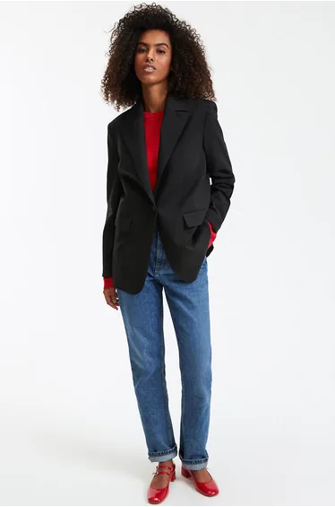 Signatures Lise Oversize Blazer in Wool Mix