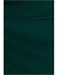 فستان ماكسي بكتف واحد بكم كاب - أخضر - 4