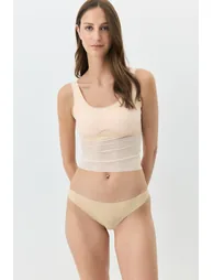 Non-Wired Seamless Laser Cut Bustier With Removable Pad - 4