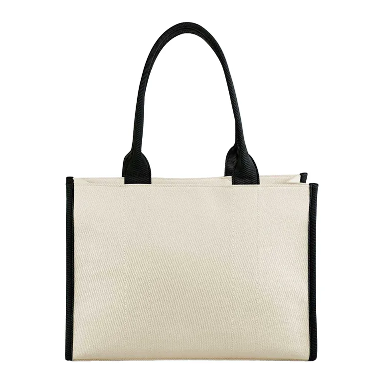 Quadra Puerto Tote Bag - Natural/Black - 1