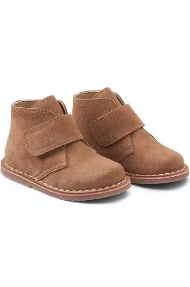 Kids' Leather Ankle Boots with Touch 'n' Close Fastening