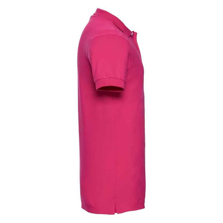 Russell Mens Stretch Polo Shirt - Fuchsia - 2