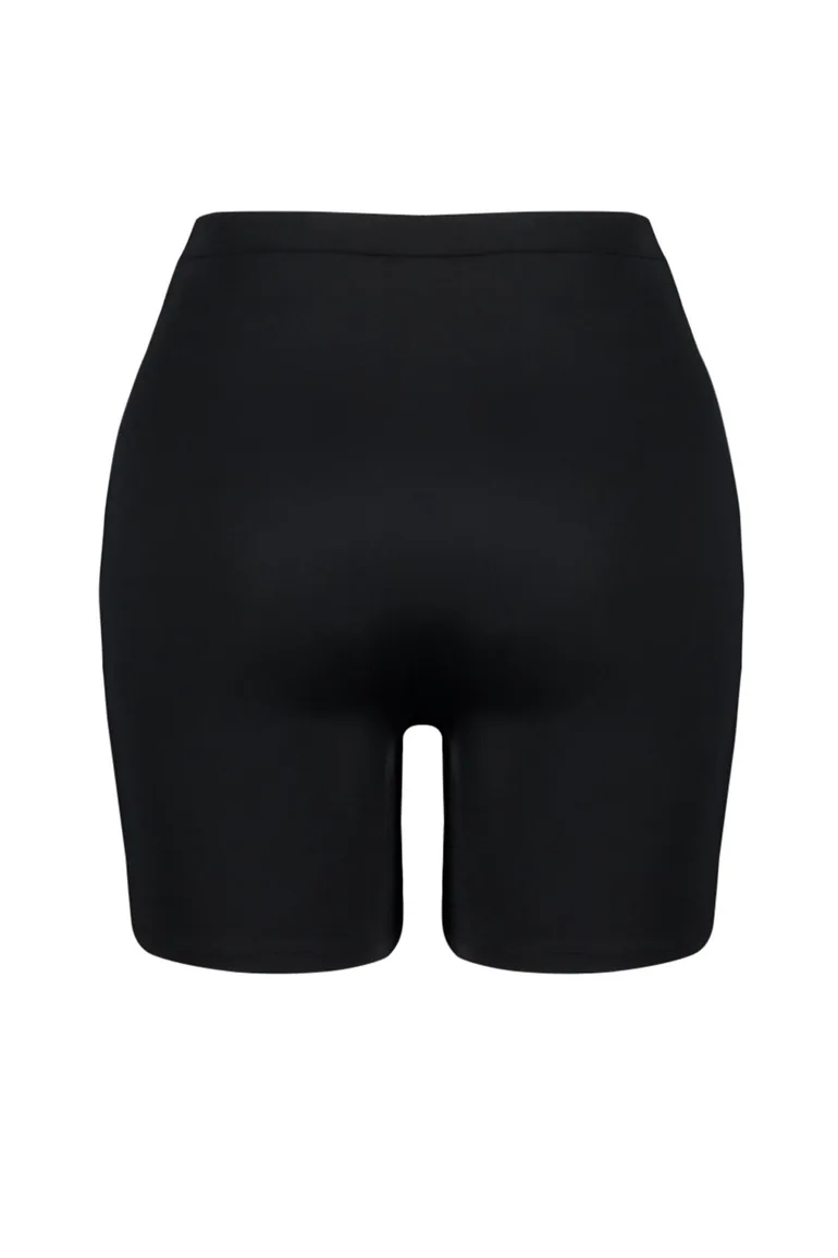 Black High Waist Knitted Bikini Bottom - 7