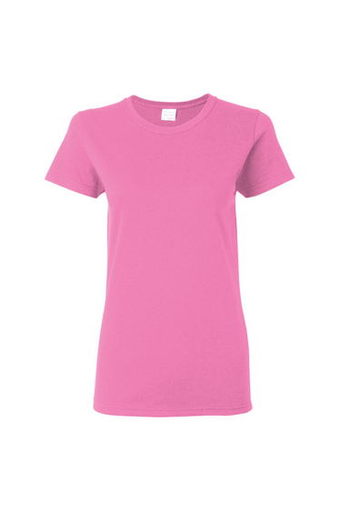 Gildan Ladies/Womens Heavy Cotton Missy Fit Short Sleeve T-Shirt - Azalea