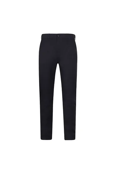 Henbury Mens Stretch Flex Waistband Chino Trousers - Navy