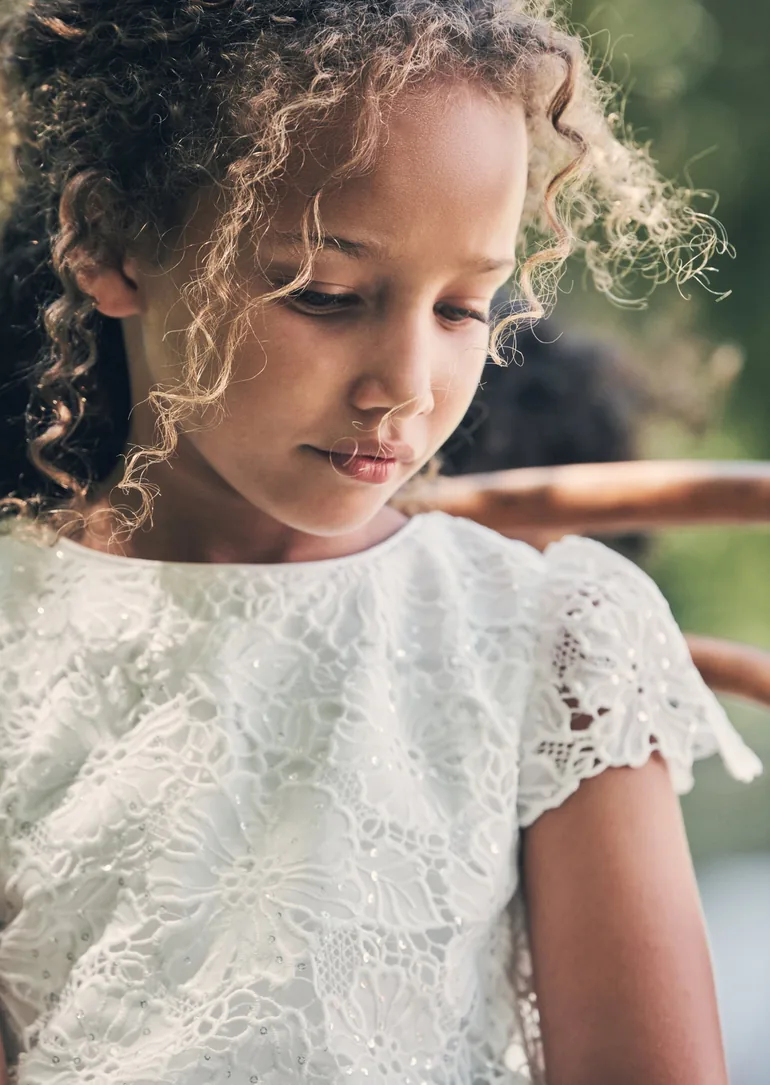 Esme Ivory Lace Dress - 1