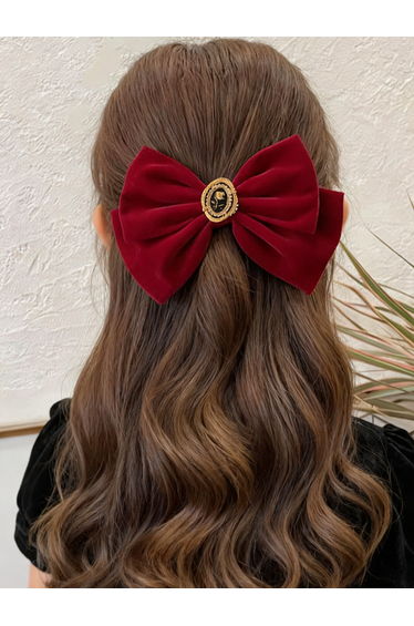 Set of 2 - Red Bow Hair Clip