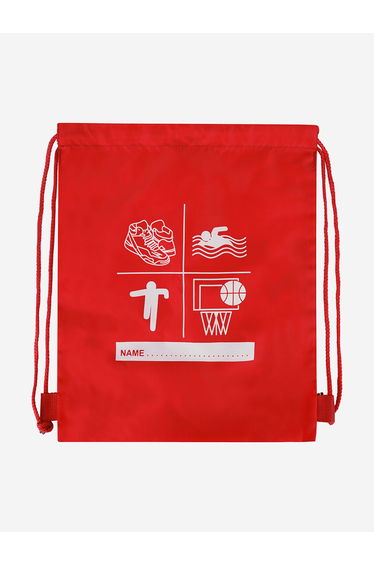 Zeco Kids School Premium Printed PE Bag in Red (40cm)