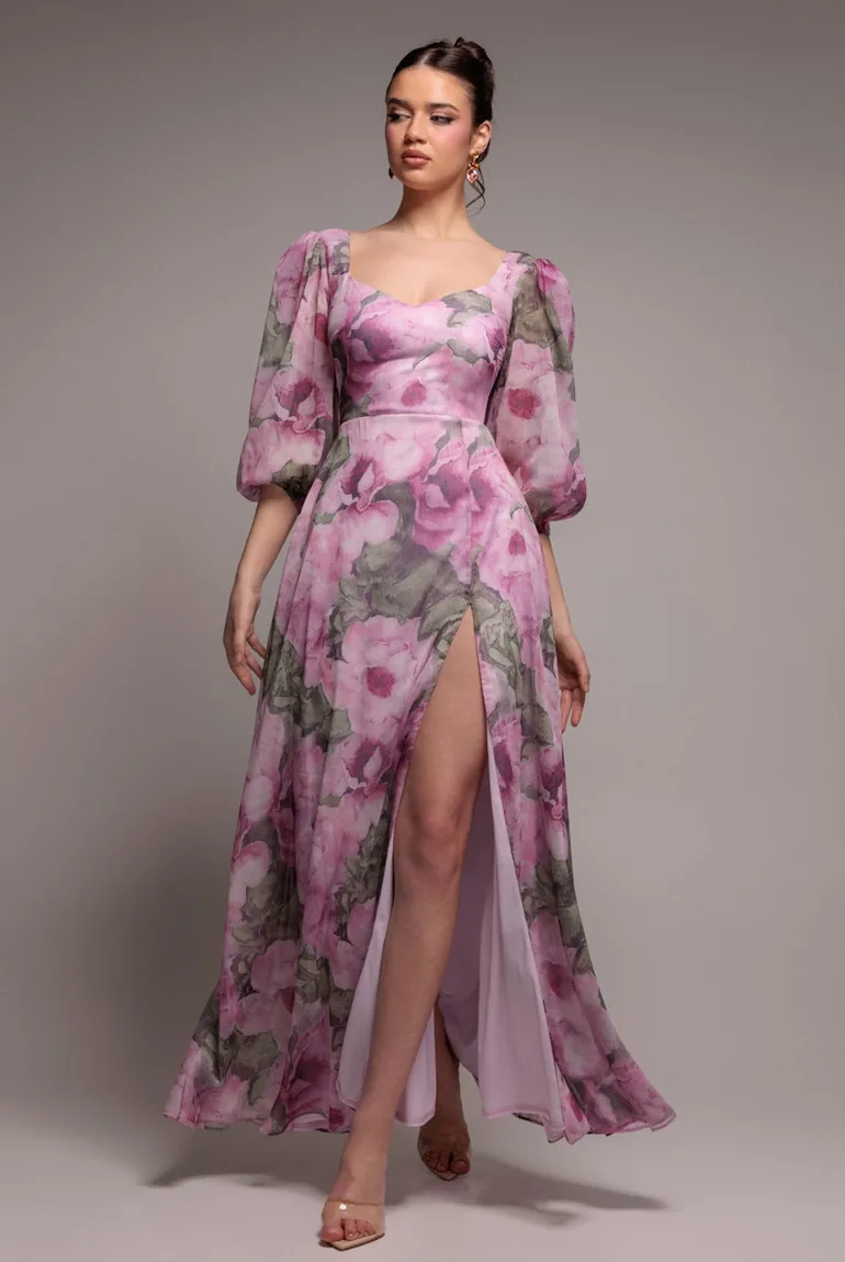 v line maxi dress Blair Summer Open Back Halter Maxi Dress main image 1