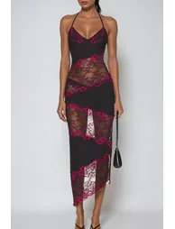 Diederik Deconstruct Floral Lace Maxi Dress - 3
