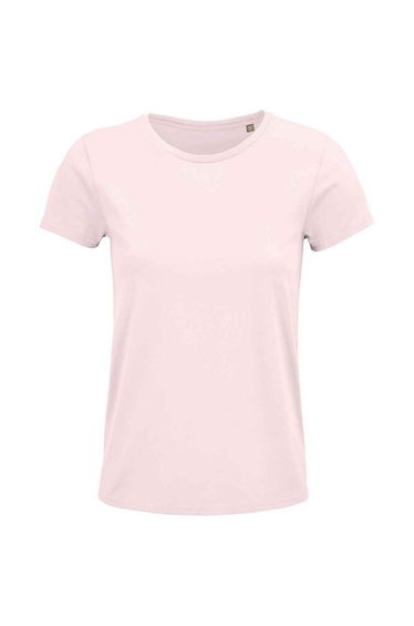 SOLS Womens/Ladies Crusader Organic T-Shirt - Pale Pink