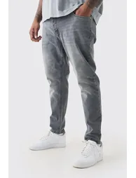Plus Skinny Stretch Jean - mid grey