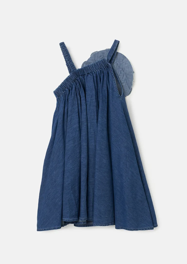 Marnie Denim Corsage Swing Dress - 6