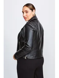 Curve Leather Military Biker - 2