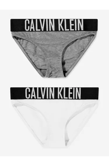 Calvin Klein Girls 2 Pack Bikini Knickers Set in Multicolour
