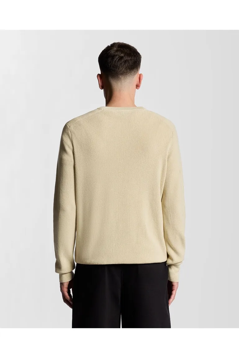Engineered Rib Crew Neck Grey Taupe - 3