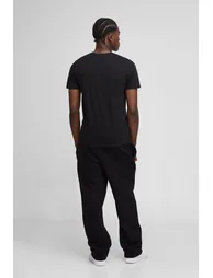 Basic Slim Fit Crew Neck T-shirt - black - 1