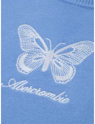 Abercrombie & Fitch Girls Gusset Crew Sweatshirt in Blue - 2