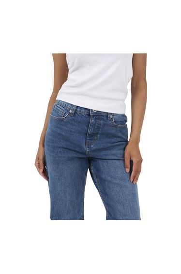 Brave Soul Womens/Ladies Flared Mid Rise Jeans - Vintage/Mid Blue product thumbnail 3