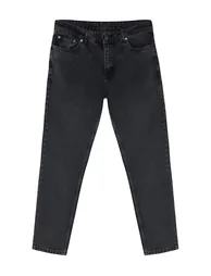 Men's Anthracite Relax Fit Jeans Denim Trousers - 11