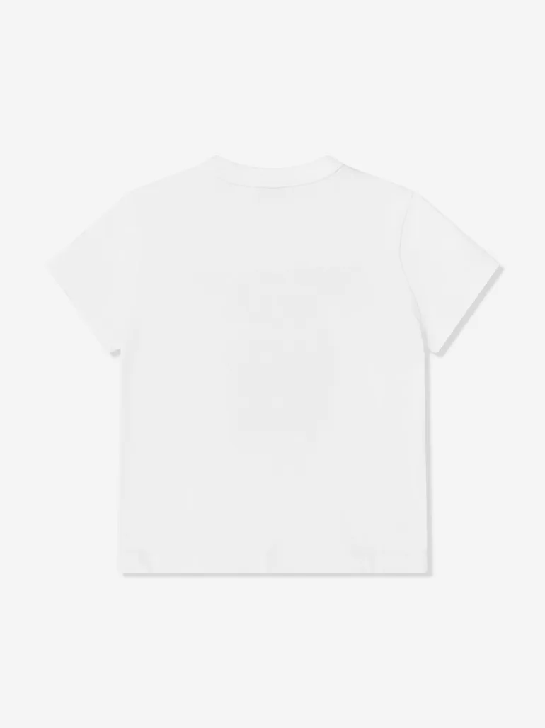 PUCCI Girls Fish Logo T-ShIrt in White - 1