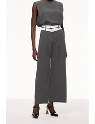Cerise Lapel Deconstruct Pants - 2