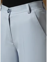Blue Straight Fit Trousers - 3