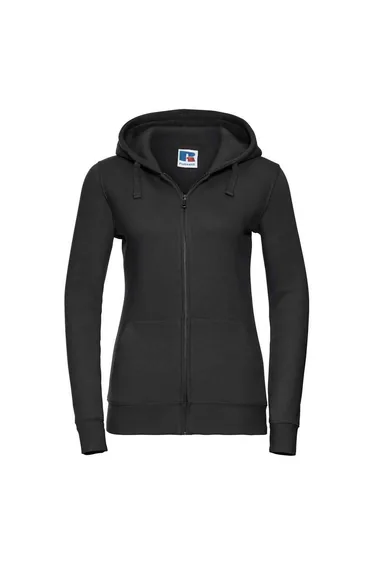 Russell Womens/Ladies Authentic Full Zip Hoodie - Black