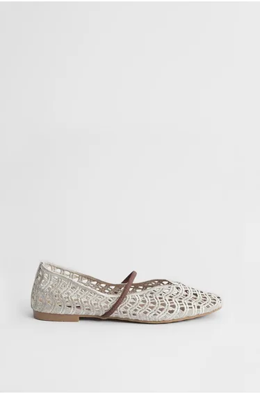 Lacie Open Weave Mary Jane Ballet Pumps