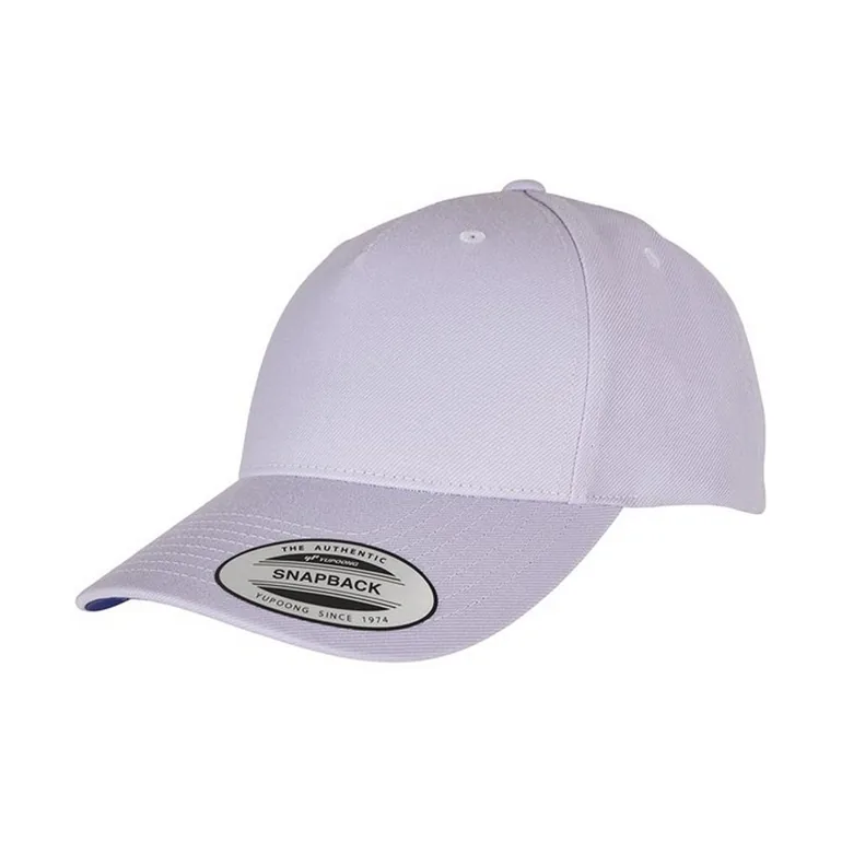 Yupoong Unisex Adult Flexfit 5 Panel Snapback Cap - Light Purple